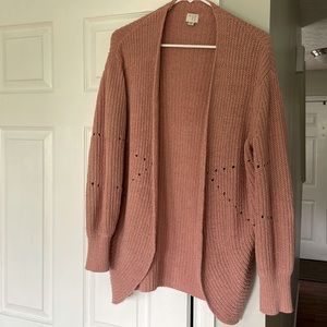 A New Day Blush Sweater Cardigan XS